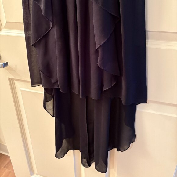 Black Sparkly High-Low Dress - Picture 4 of 8